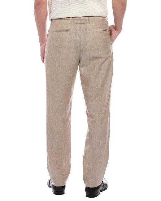 Rag & Bone Natural Evan Donegal Wool & Linen-Blend Trouser for men