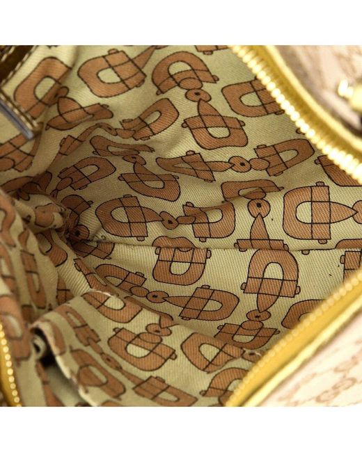 Gucci Natural Gold GG Canvas Jolicoeur Messenger Bag (authentic Pre-loved)