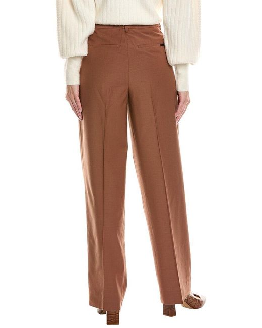 AllSaints Brown Corin Wool-blend Trouser