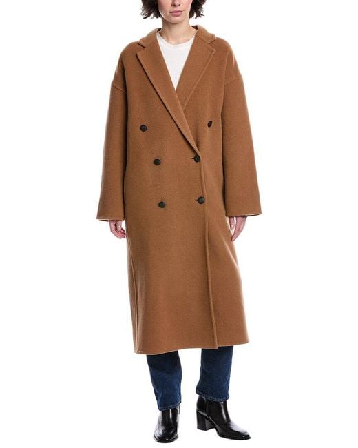 Rag & Bone Brown Thea Italian Splittable Wool-Blend Coat