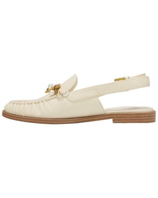 Franco Sarto White L-Sully2 Leather Slingback