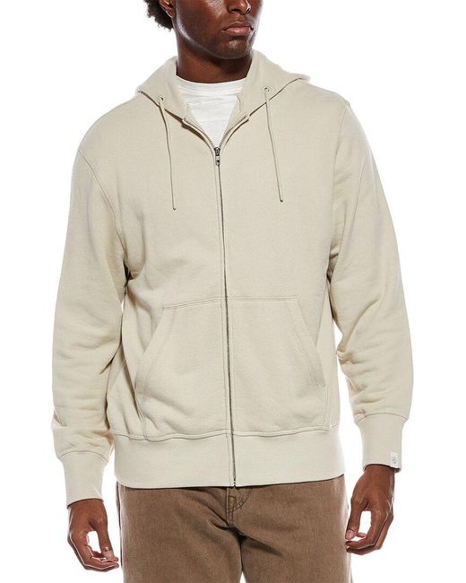 Rag & Bone Natural Massey Terry Zip Hoodie for men
