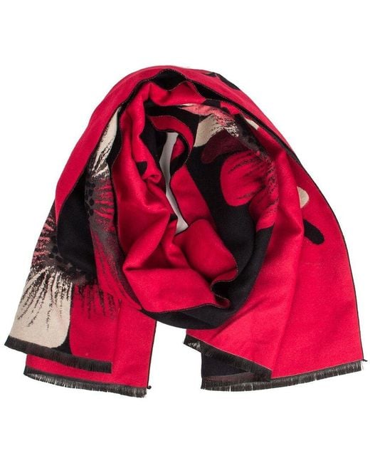 Saachi Red Reversible Scarf