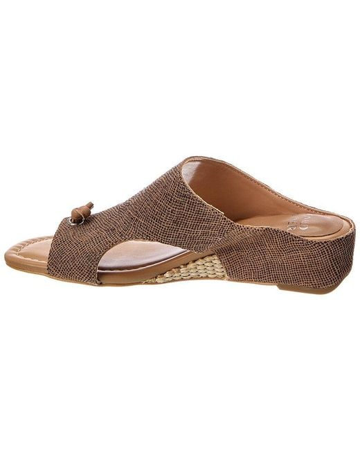 Donald J Pliner Brown Vivika Leather Sandal