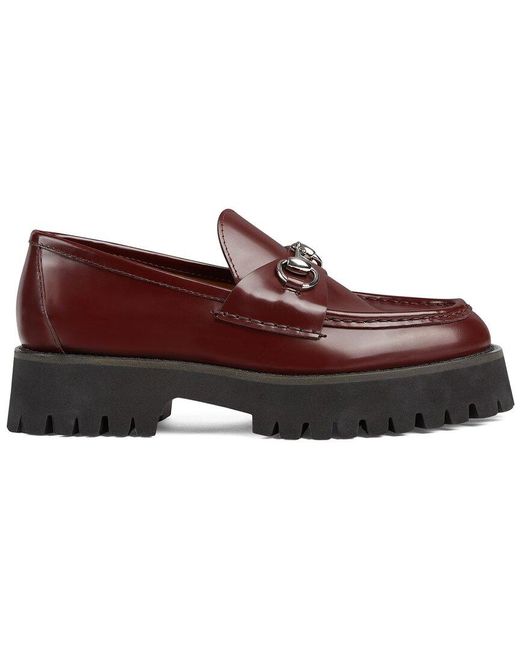 Gucci Brown Horsebit Leather Loafer