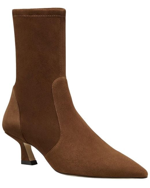 Stuart Weitzman Brown Vinnie Suede Bootie 50