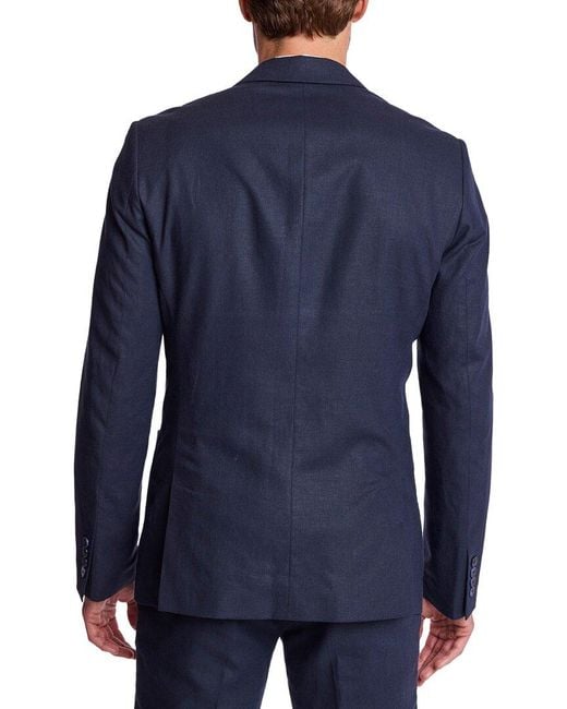Paisley & Gray Blue Dover Linen-Blend Jacket for men