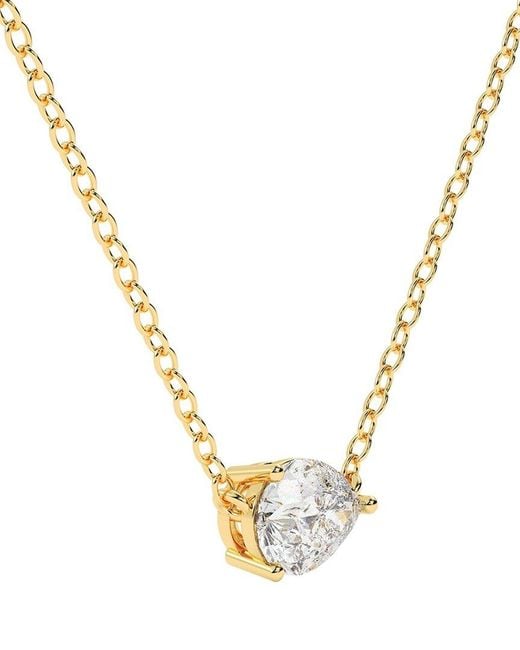 Lab Grown Diamonds Metallic 14K 1.00 Ct. Tw. Lab-Grown Diamond Necklace