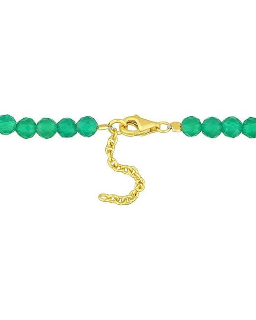 Rina Limor Green 6.82 Ct. Tw. Onyx Bead Bracelet