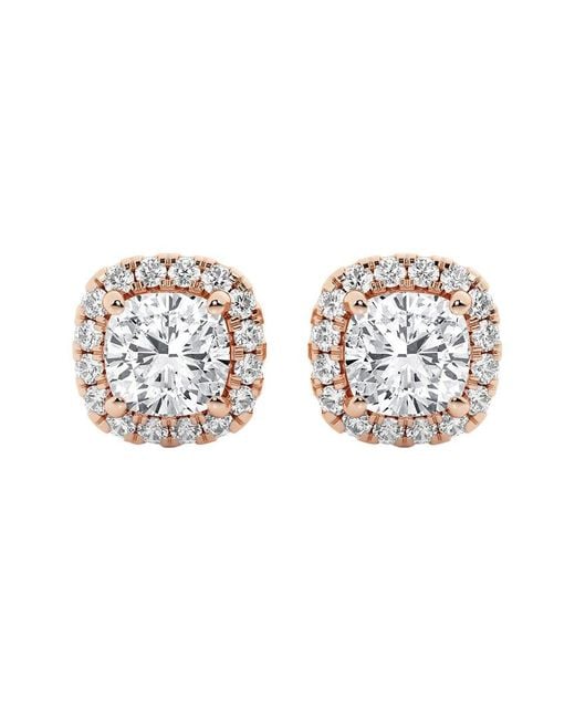 Lab Grown Diamonds White 14k Rose Gold 3.50 Ct. Tw. Lab-grown Diamond Studs