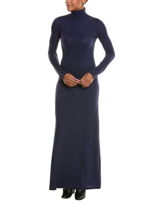 Rag & Bone Blue Elsa Lurex Maxi Dress