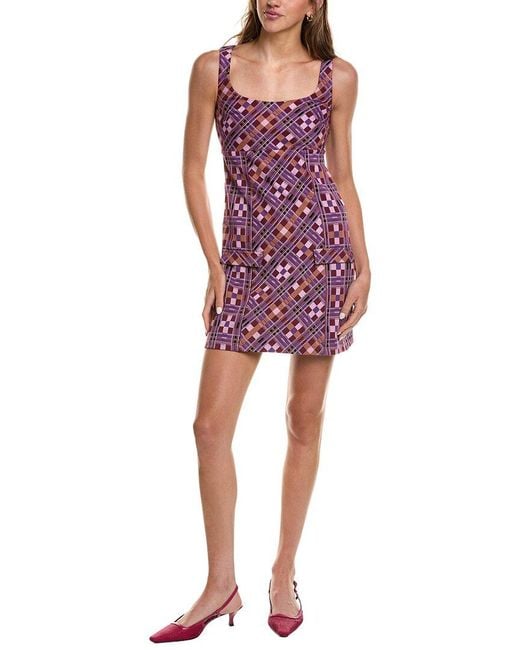 Diane von Furstenberg Red Amelia Mini Dress