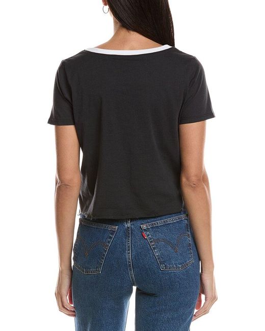 Prince Peter Black Gameday Florida Oversized Crop T-Shirt
