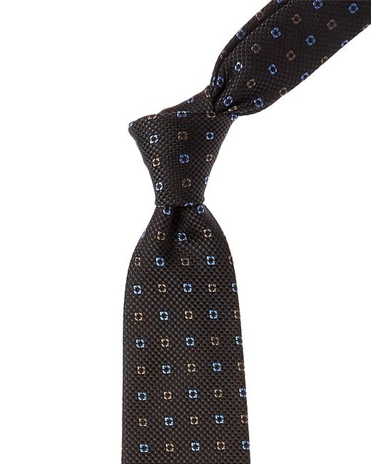 Canali Black Silk Tie for men
