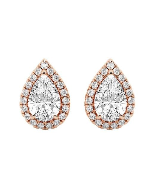 Lab Grown Diamonds Metallic 14k Rose Gold 3.50 Ct. Tw. Lab-grown Diamond Studs