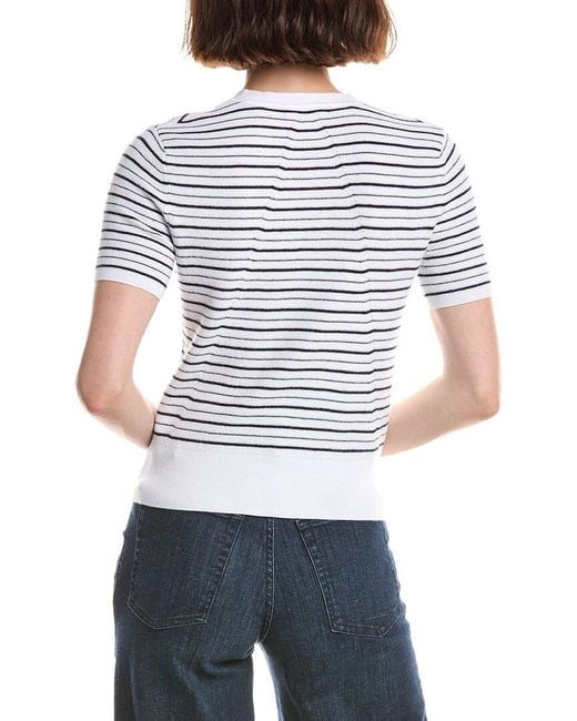 Rag & Bone White Dana Stripe Cardigan