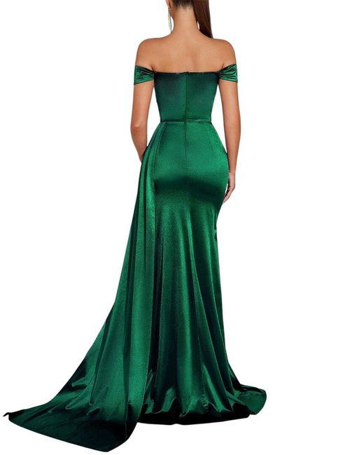 Amanda Royal Green Maxi Dress
