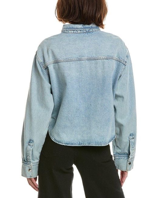 FRAME Blue The Swing Shirt