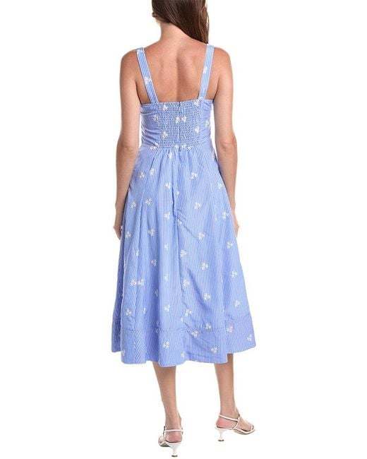Avec Les Filles Blue Maxi Dress