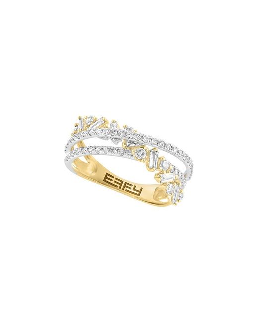 Effy Fine Jewelry White 14K 2.54 Ct. Tw. Diamond & Sapphire Ring