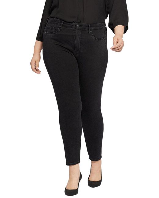 NYDJ Black Plus Ami High-rise Skinny Jean