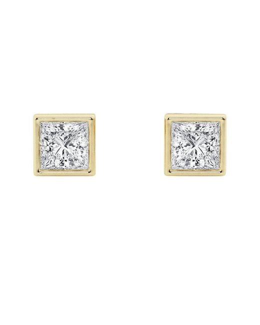 Lab Grown Diamonds Metallic 14K 0.50 Ct. Tw. Lab-Grown Diamond Studs
