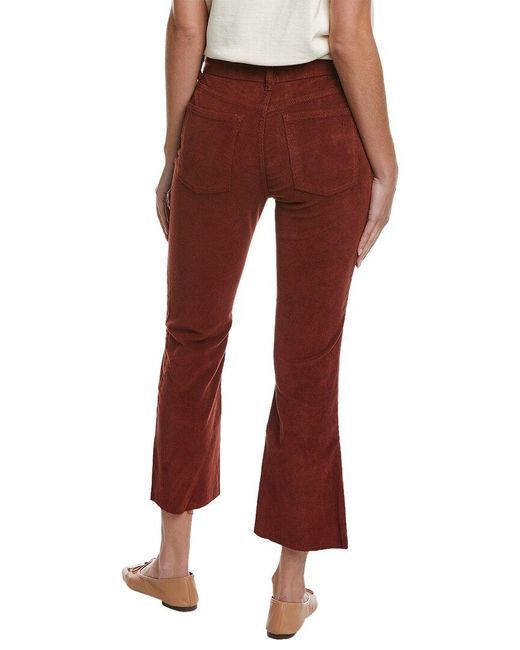 DL1961 Red Bridget Paprika Corduroy Cropped Bootcut Jean