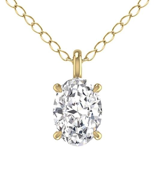 Lab Grown Diamonds White 14k 0.25 Ct. Tw. Lab Grown Diamond Necklace