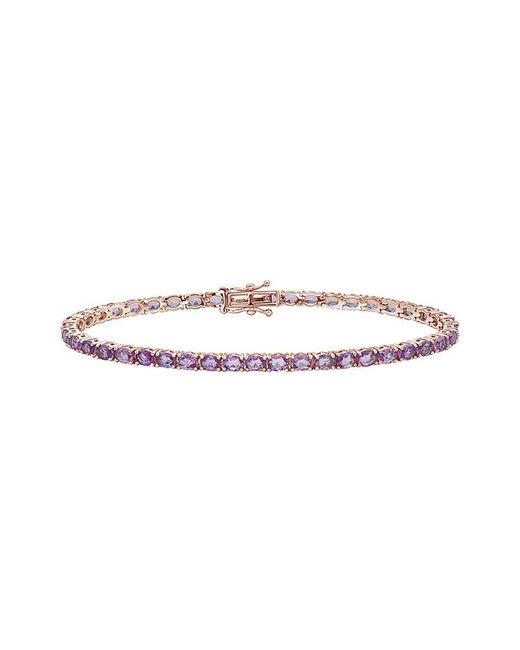 Forever Creations USA Inc. White Forever Creations Signature Collections 14K 10.20 Ct. Tw. Sapphire Tennis Bracelet