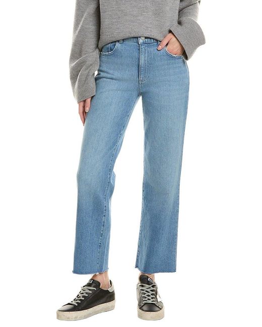Le Jean Blue Sabine Mid-Rise Straight Jean
