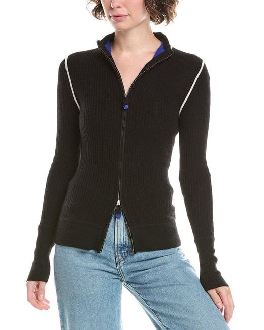 No Name Black Noname Zip Cashmere Cardigan