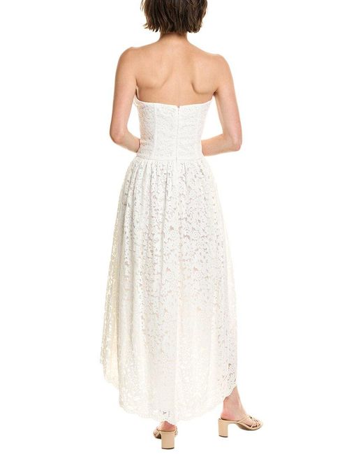 Bardot White Felicidad Strapless Lace Dress