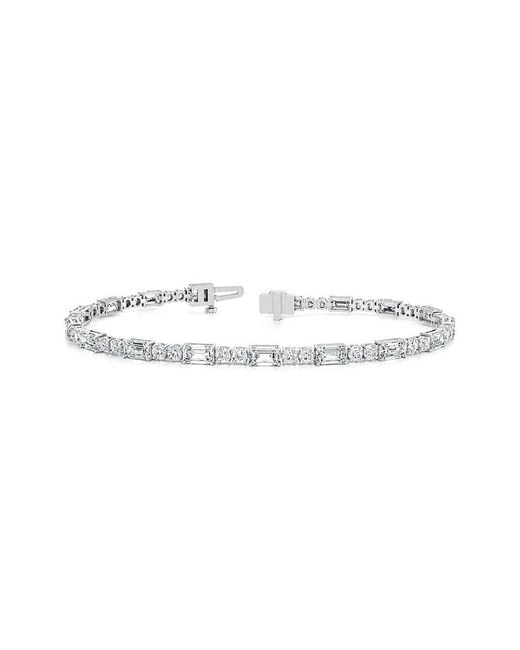 Lab Grown Diamonds White 14K.00 Ct. Tw. Lab-Grown Diamond Tennis Bracelet