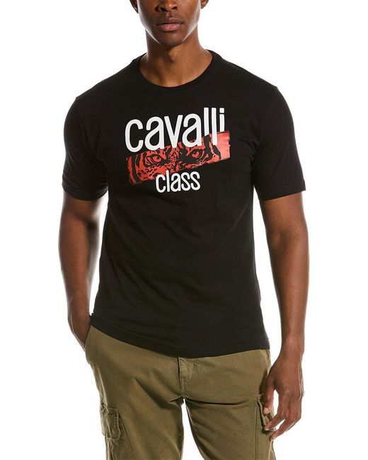 Class Roberto Cavalli Black T-shirt for men