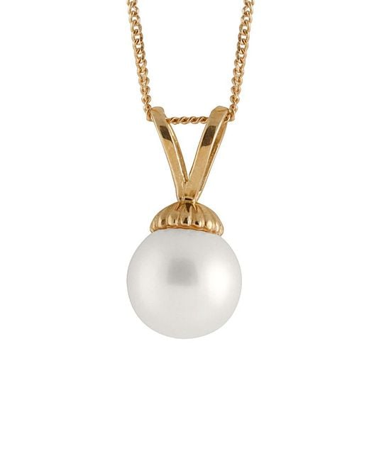 Masako Pearls White 14k 8-9mm Akoya Pearl Necklace