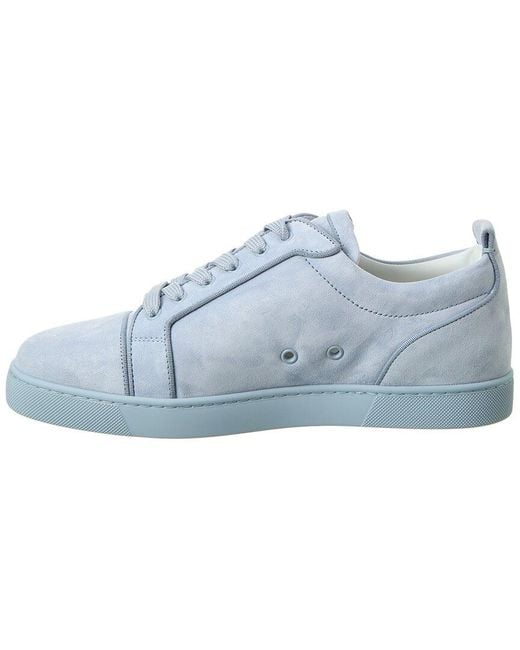 Christian Louboutin Blue Louis Junior Orlato Suede Low-top Trainers for men
