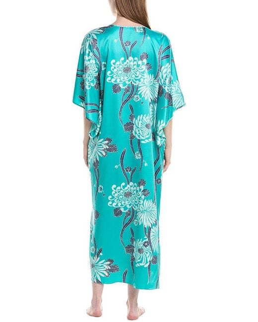 Natori Blue Obi Kimono Night Dress