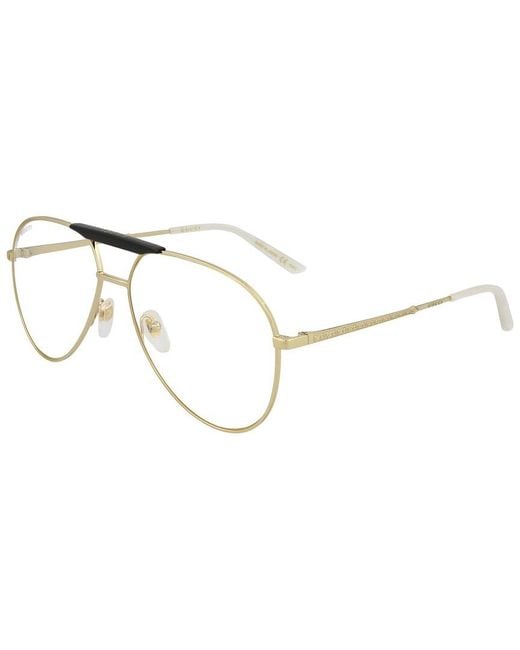 Gucci GG0242S 59mm Optical Frames in Metallic for Men | Lyst