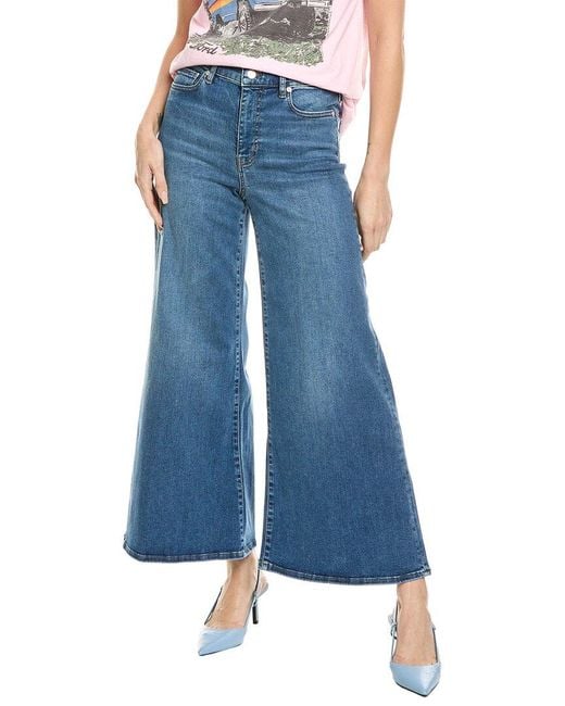 FRAME Blue Le Palazzo Mermaid Crop Jean