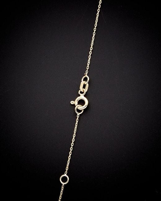 Italian Gold Black 14k Petite Heart Necklace