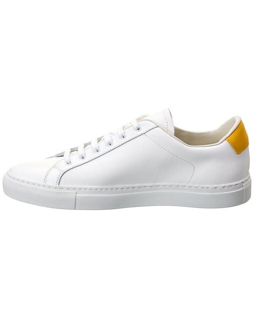 Common Projects White Retro Low Leather Sneaker