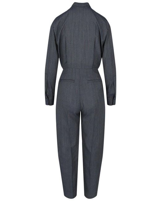 Stella McCartney Blue Brielle All-in-one Wool-blend Jumpsuit