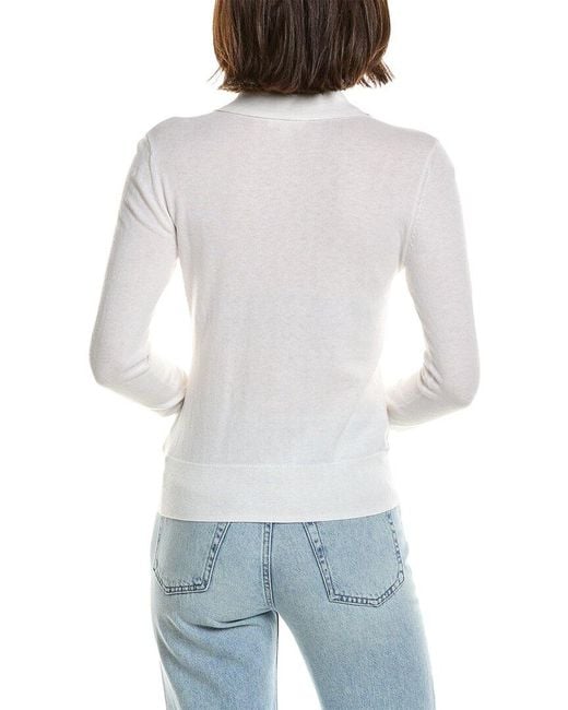 L'Agence White Sterling Pullover