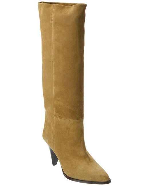 Isabel Marant Brown Ririo Suede Knee-high Boot