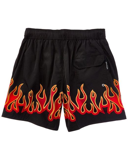 Palm Angels Red Swim Trunk for men