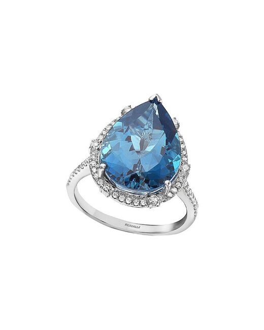 Effy Fine Jewelry Blue 14K 4.12 Ct. Tw. Diamond & Tanzanite Ring