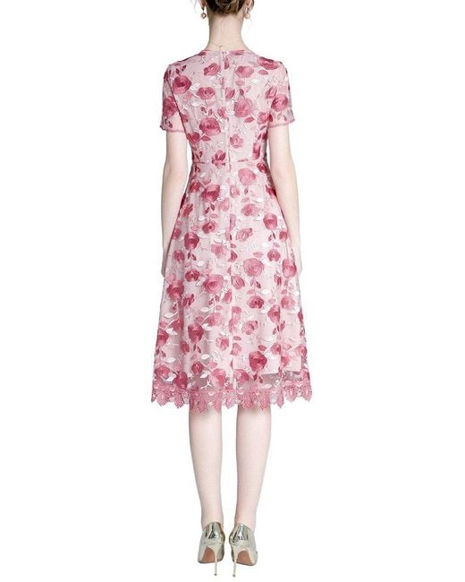 Lanelle Pink Midi Dress