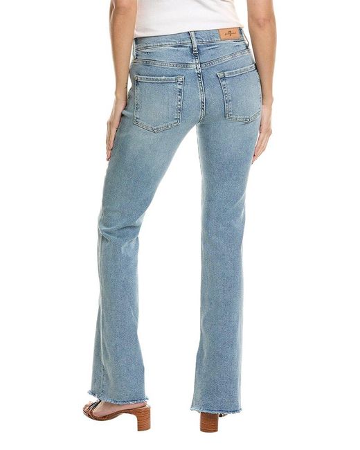 7 For All Mankind Blue Tailorless Bootcut Must Jean