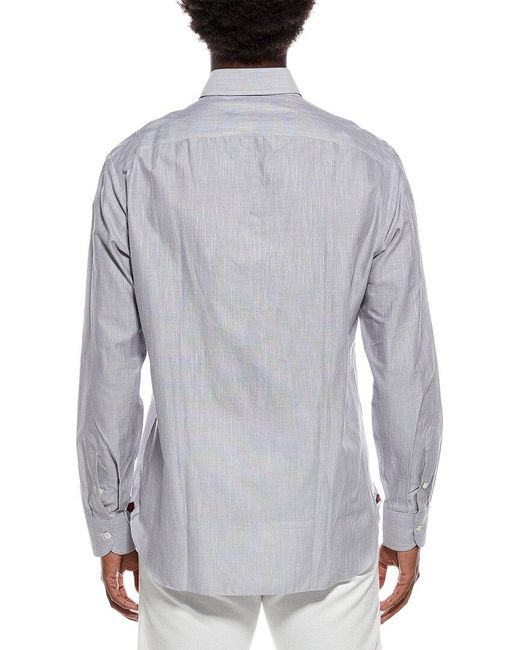 Isaia Gray Italia Sport Shirt for men