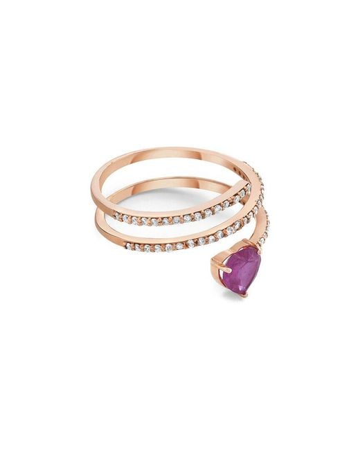 Forever Creations USA Inc. White Forever Creations 14K Rose 0.30 Ct. Tw. Diamond Ring